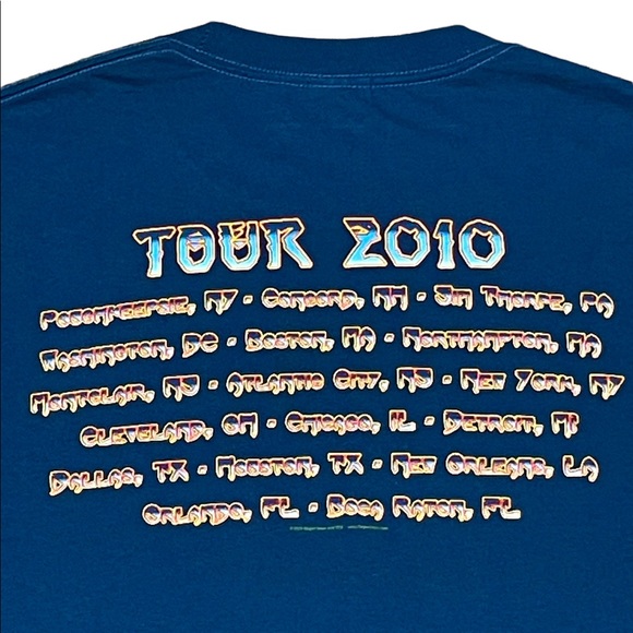 Vintage YES T-Shirt 2010 IN THE PRESENT Concert Tour Tee New/Deadstock XL - Picture 4 of 9